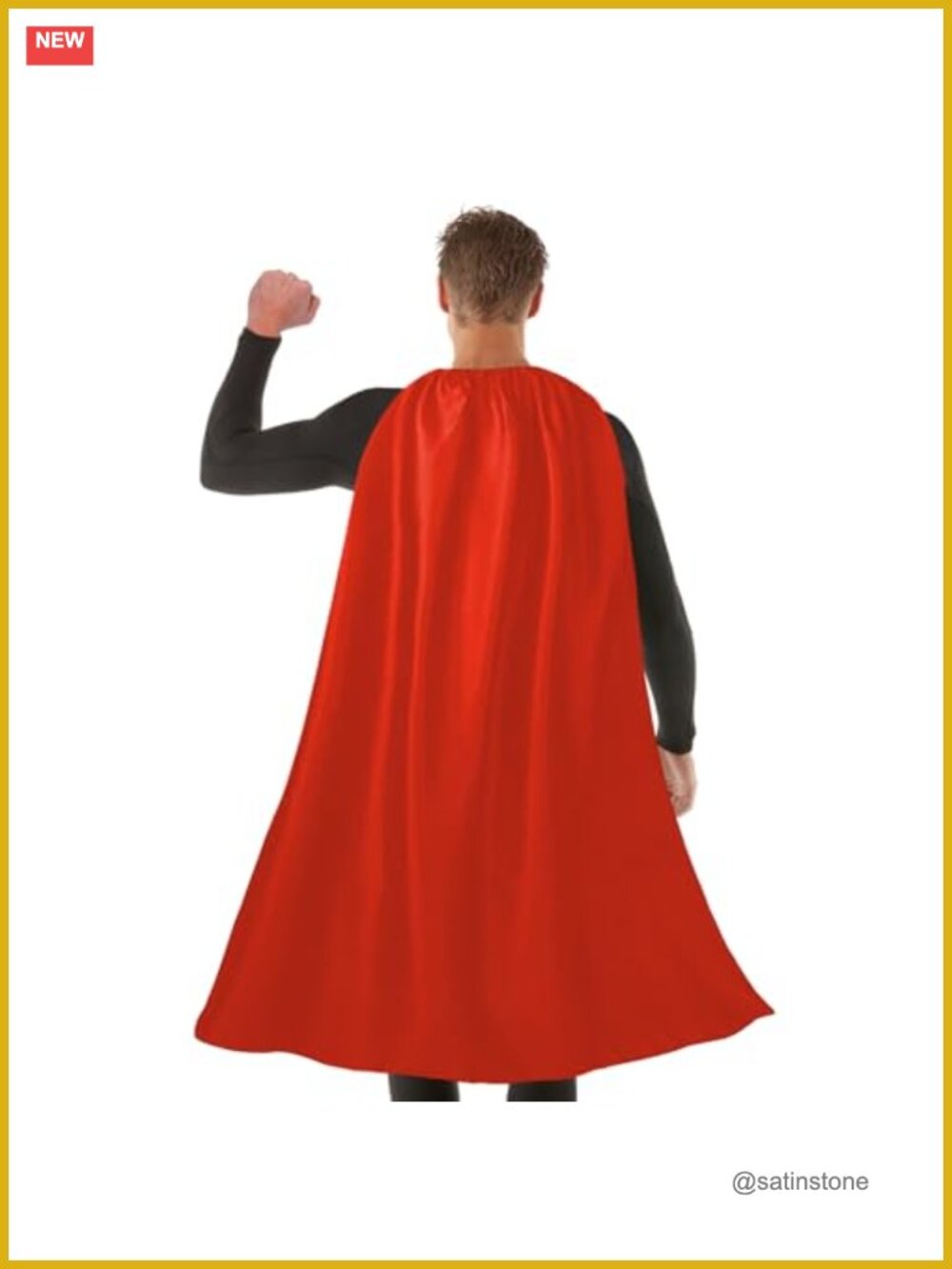 Adult Superhero Cape 100% Polyester Satin Halloween Cosplay Costume
